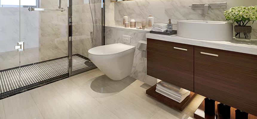 Burst Pipe Bathroom Cleanup in Brunswick